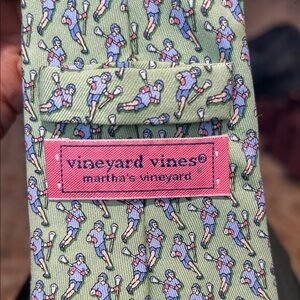 Vineyard Vines Green Lacrosse Player Tie